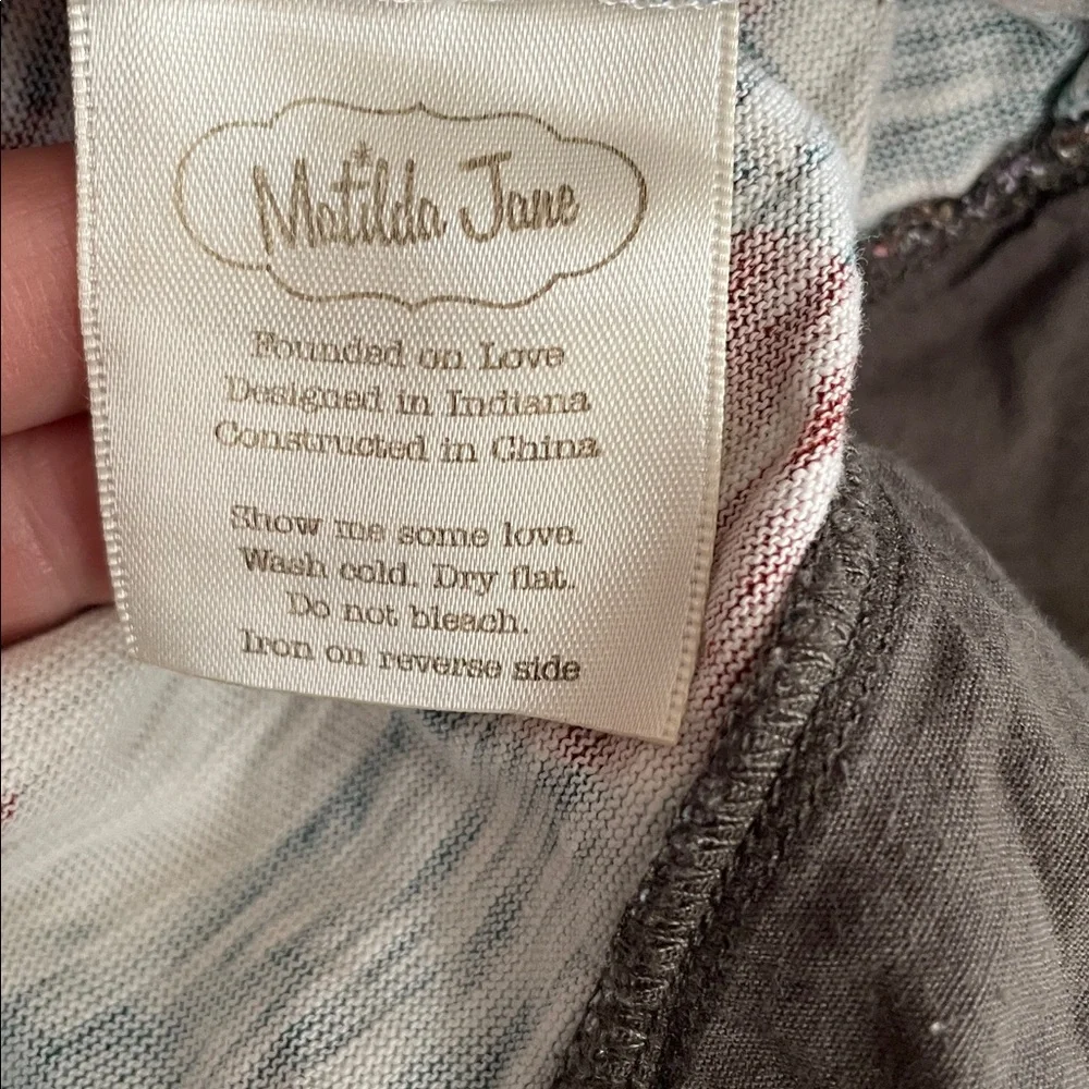 Matilda Jane Adriana Multi Colored Girls Boho Dress Size 6 Eyelet Trim Ruffles